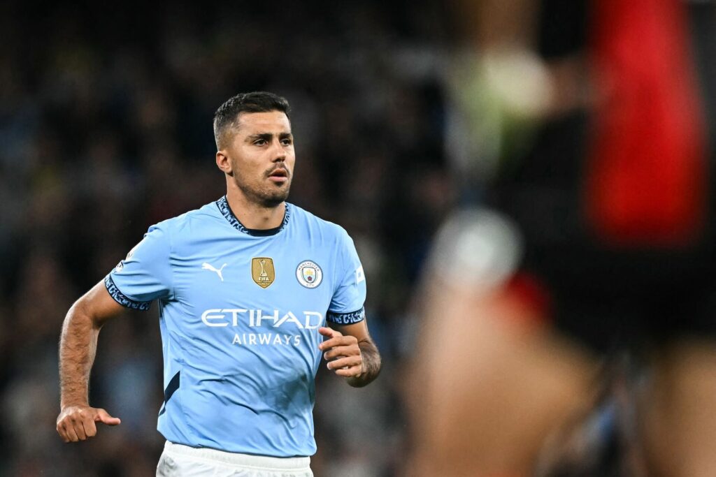 Rodri i kamp for City.