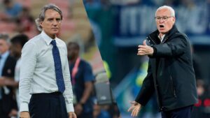 Roberto Mancini og Claudio Ranieri