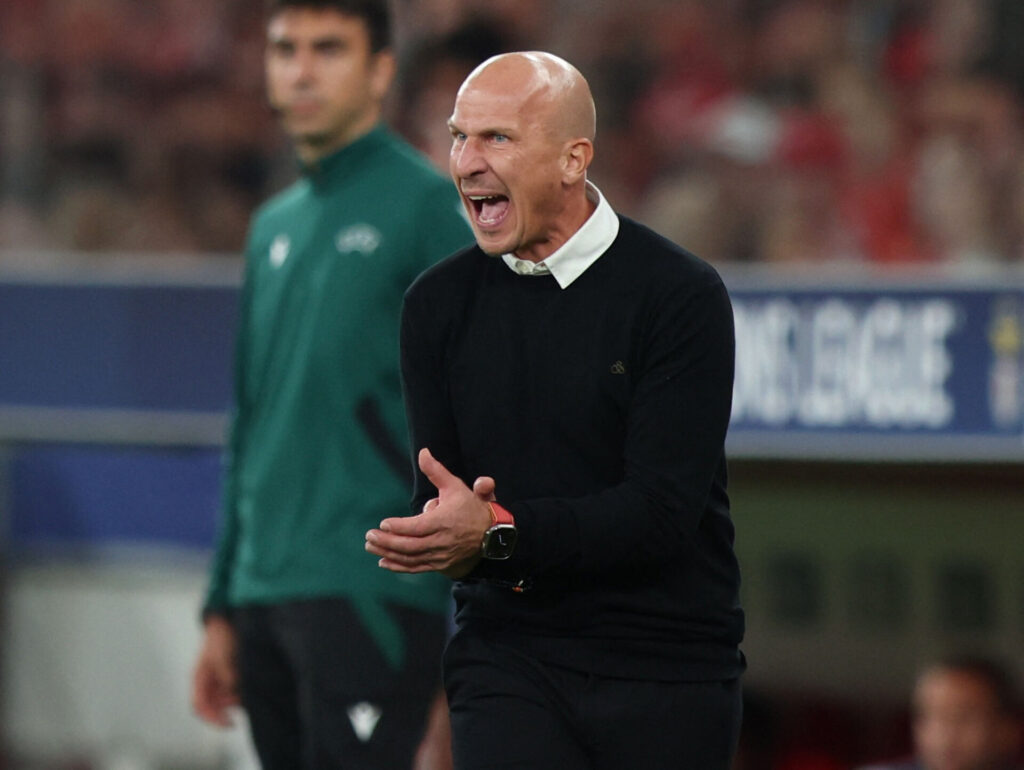 Gerhard Struber på sidelinjen.