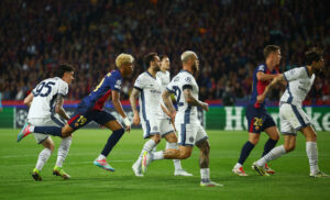 Lamine Yamal scorer for FC Barcelona mod Inter i Champions league-semifinalen