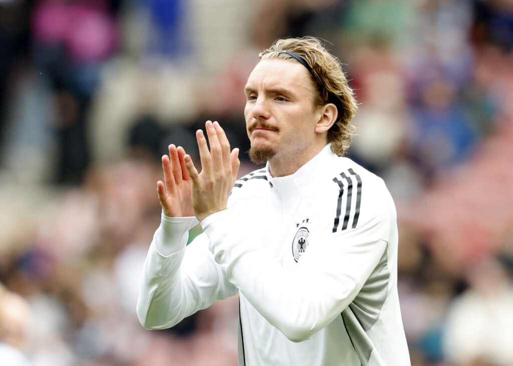 Nick Woltemade afsted med det tyske landshold.