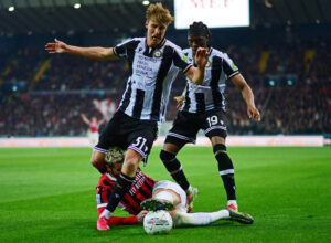 Thomas Kristensen i aktion for Udinese i Serie A.