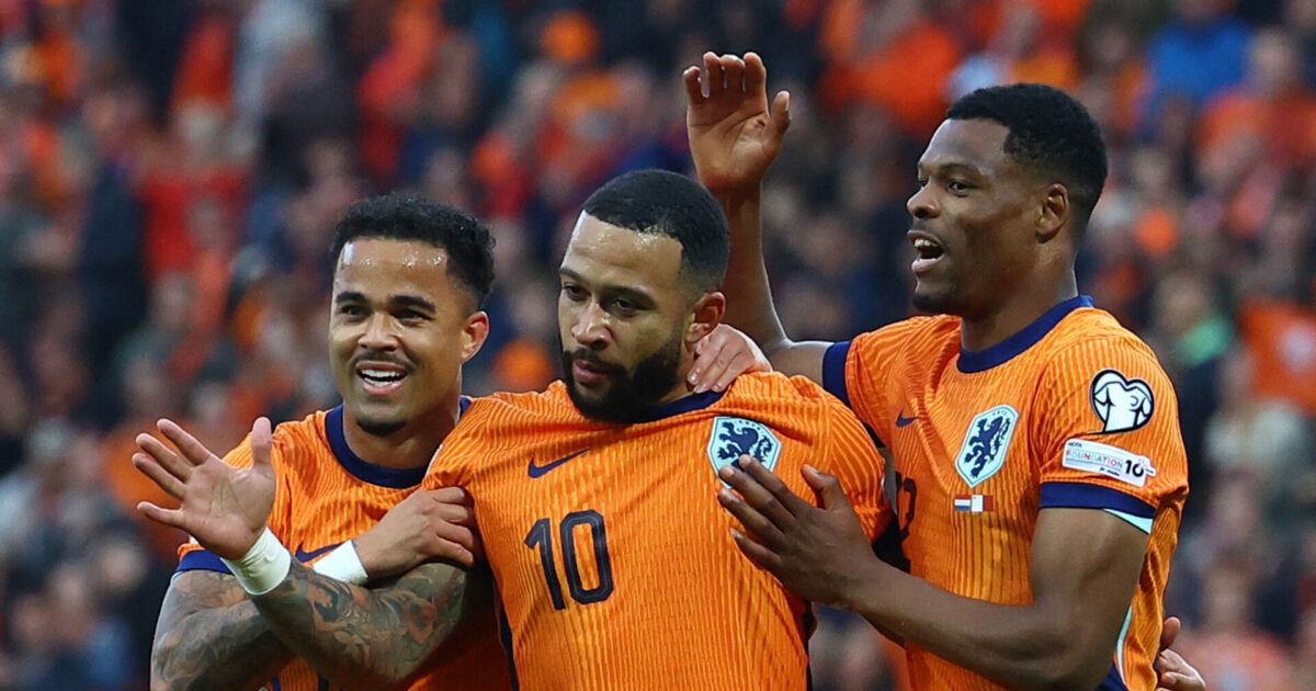 Depay tangerer landsholdsrekord i hollandsk storsejr Foto: Piroschka Van De Wouw/REUTERS