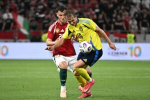 Benjamin Nygren i kamp for Sverige.