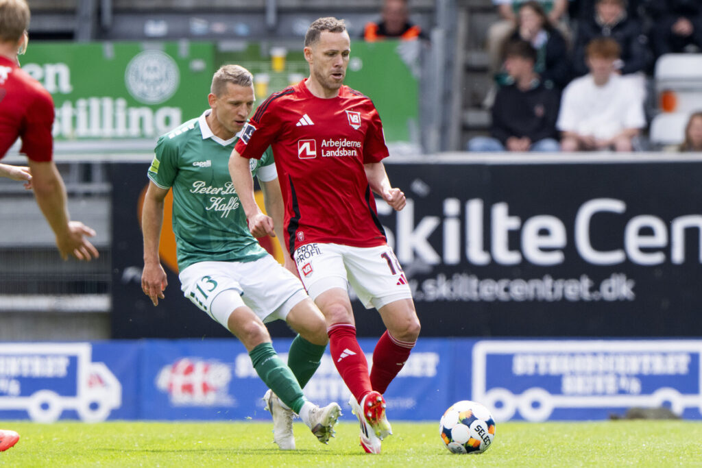 Anders K. Jacobsen i aktion for Vejle Boldklub.