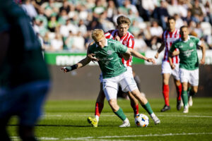 Kamp mellem Viborg FF og AaB.