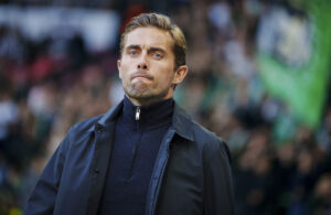 Jakob Poulsen under en kamp i spidsen for Viborg FF.