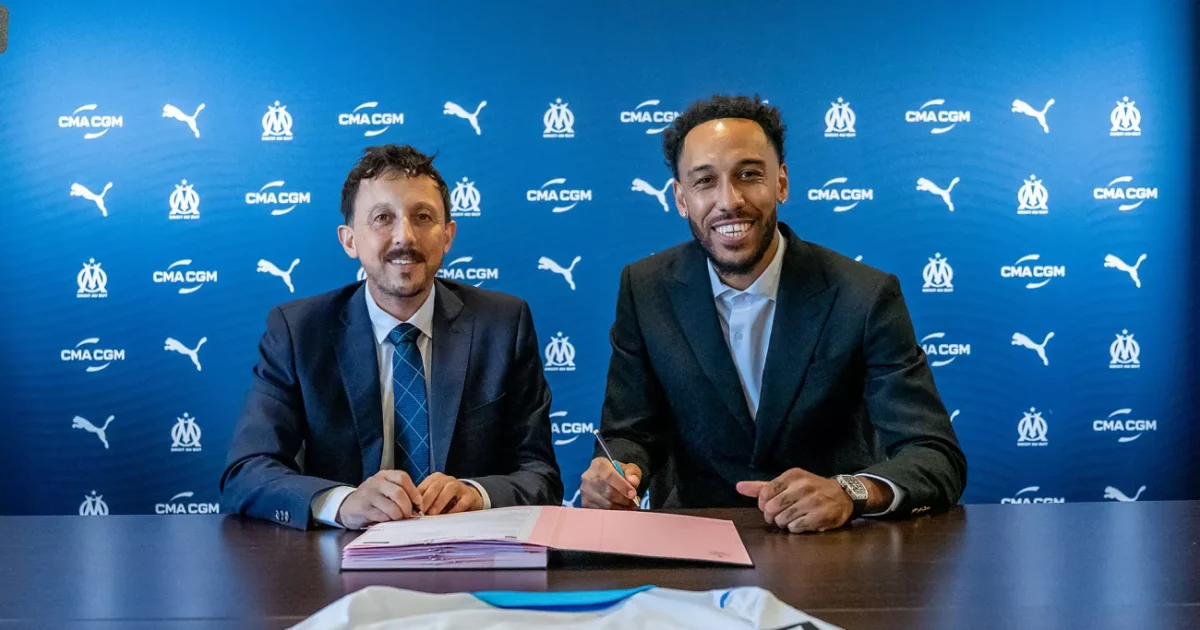 Officielt: Højbjerg og Marseille henter Aubameyang Foto: Olympique Marseille