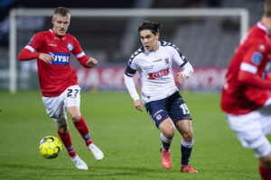 Sebastian Jørgensen og Eric Kahl for Silkeborg IF og AGF