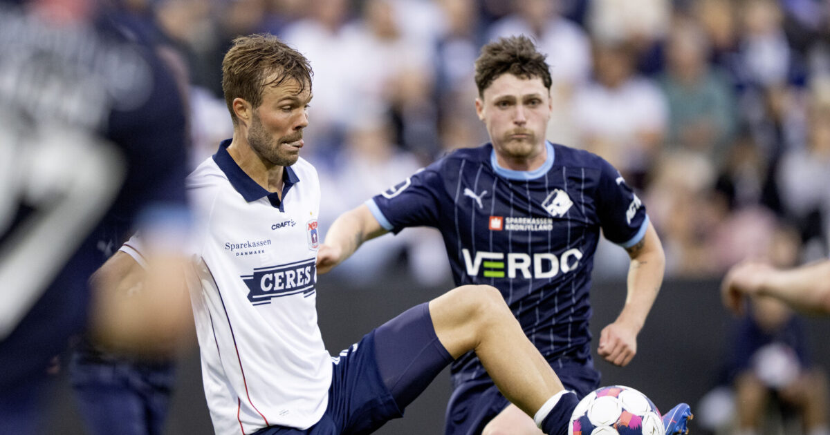 Trods to brændte straffespark – Mortensen tangerer AGF-legende Foto: Bo Amstrup/Ritzau Scanpix