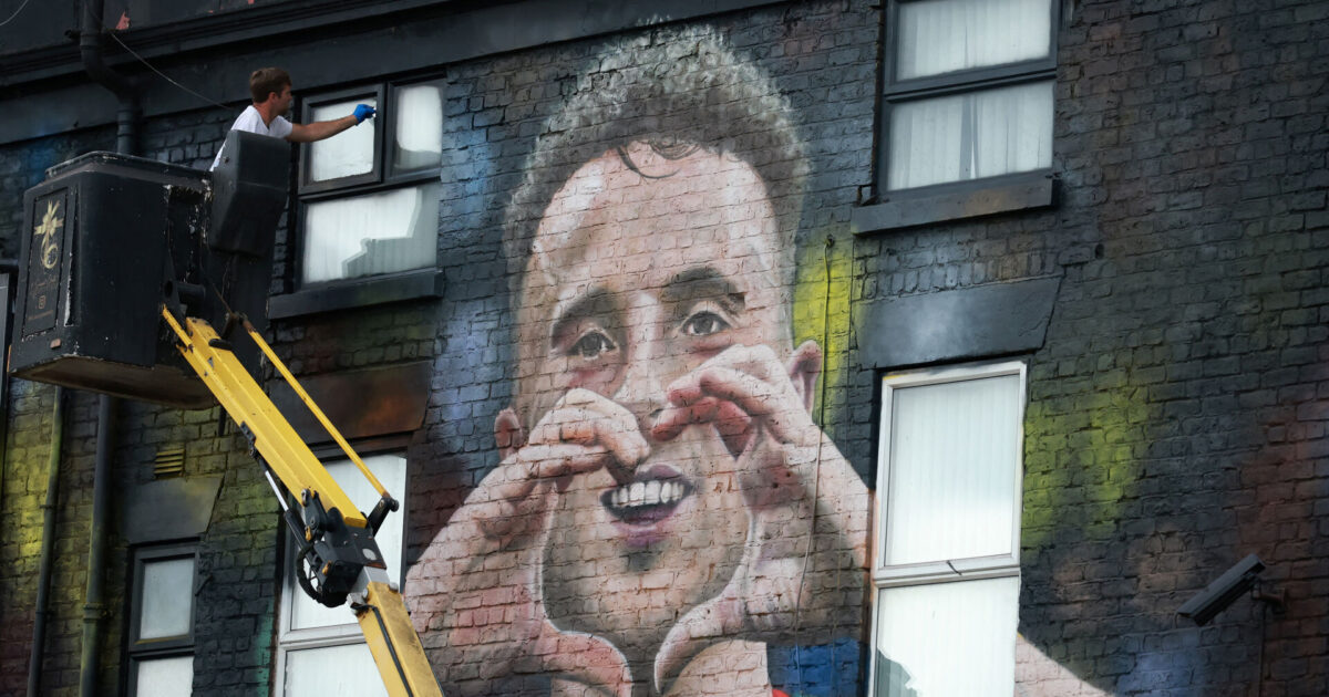 Diogo Jota hyldes med vægmaleri i Liverpool Foto: Ritzau Scanpix/REUTERS