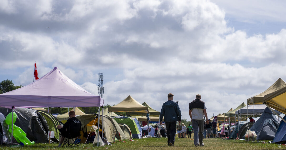 Flere masseslagsmål mellem fodboldfans på Roskilde Festival Foto: Ida Marie Odgaard/Ritzau Scanpix