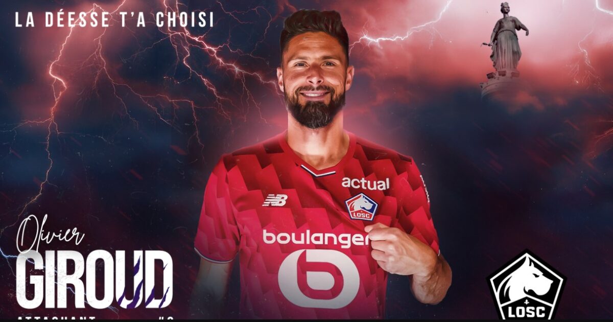 Officielt: Giroud er på plads i LOSC Lille Foto: LOSC Lille