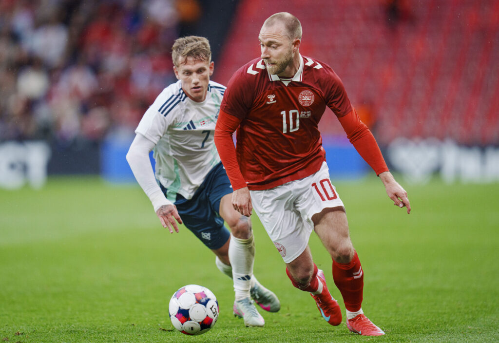 Christian Eriksen i kamp for det danske landshold