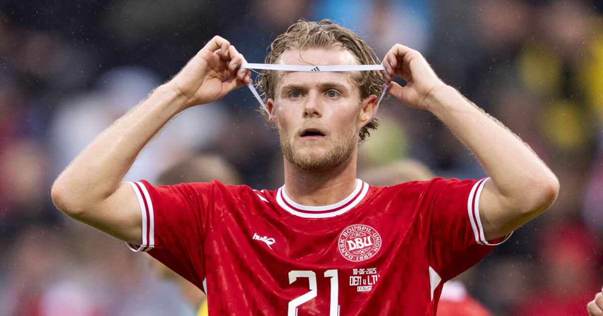 Medie: Manchester United har budt på Morten Hjulmand Foto: Bo Amstrup/Ritzau Scanpix