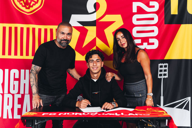 Officielt: Rayan Bardghji er klar i FCN Foto: FC Nordsjælland