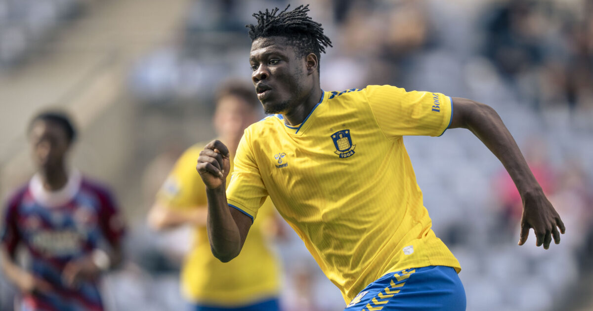 Bekræftet: Brøndby sender Yeboah på leje Foto: Thomas Traasdahl/Ritzau Scanpix