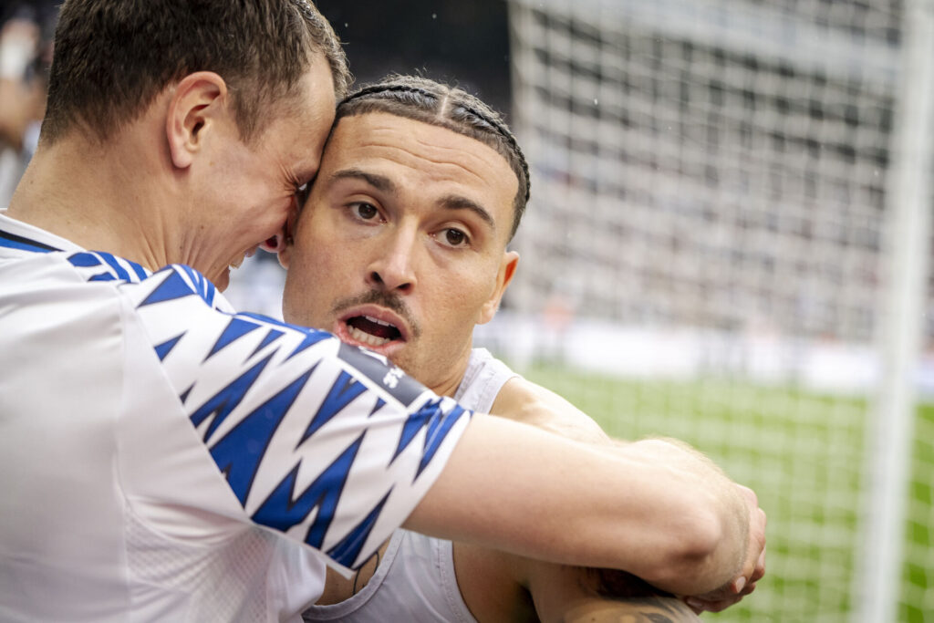 Jordan Larsson og Viktor Claesson for FC København