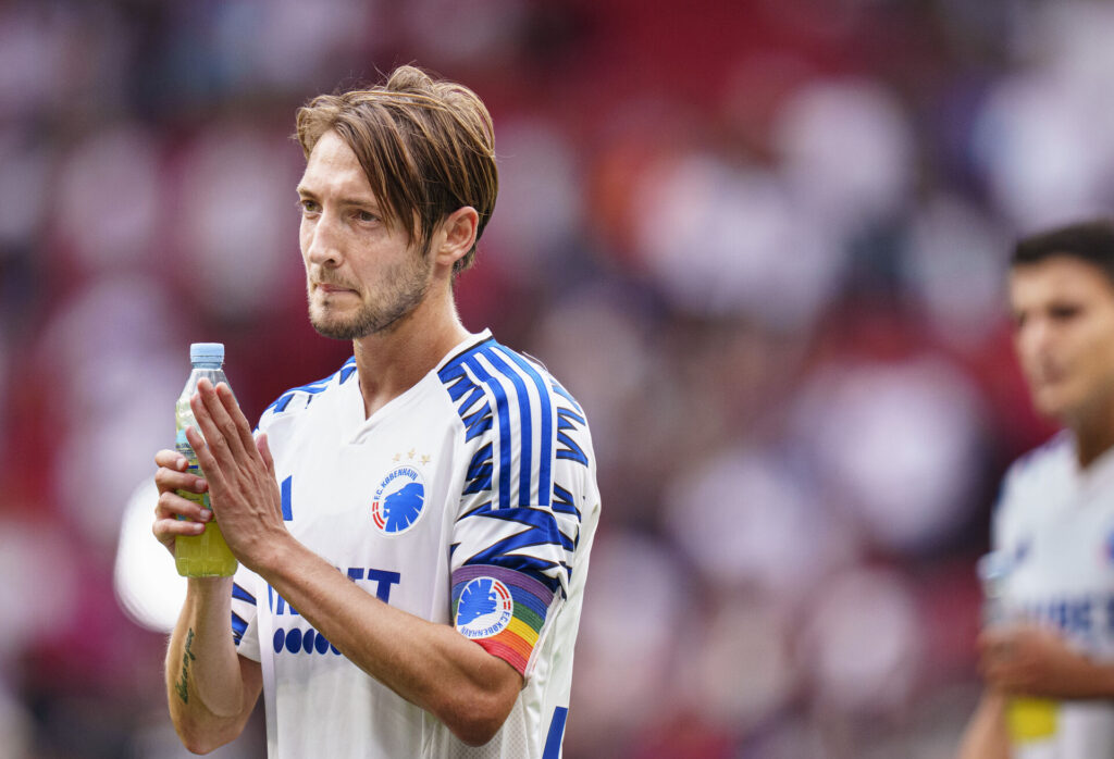 Rasmus Falk efter en kamp for F.C. København.