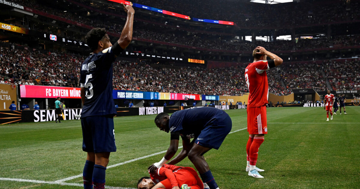 Efter skrækskade: Så længe må Bayern undvære Musiala Foto: Pablo Morano/REUTERS