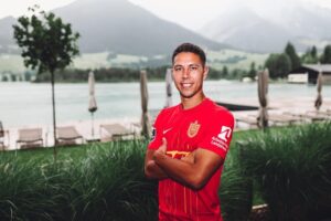 Nicklas Røjkjær efter at have skrevet under med FC Nordsjælland