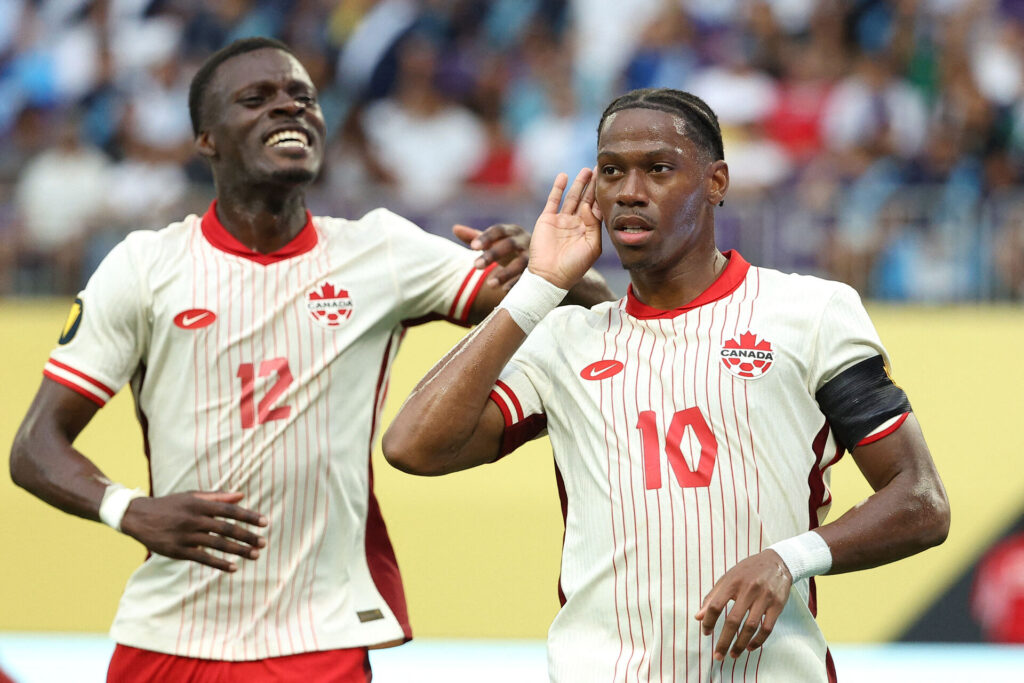 Jonathan David fejrer en scoring for Canadas landshold.