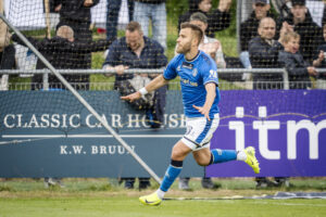 Frederik Gytkjær fejrer mål mod AaB, 24/25 Superliga