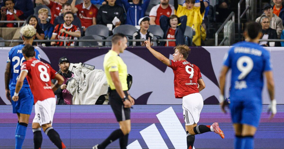 Højlund og Dorgu grundlægger Manchester United-sejr i USA – se målene her Foto: Photo by KAMIL KRZACZYNSKI 