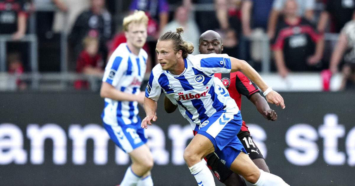 Fiete Arp og OB holdt sig til planen: Kaos, mål og spektakulære kampe Foto: Henning Bagger/Ritzau Scanpix