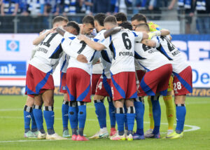 Hamburger SV i en 'huddle'