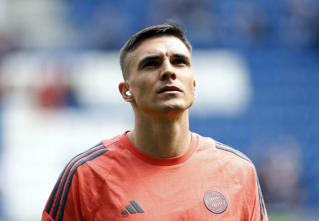 Joao Palhinha før en kamp for Bayern München