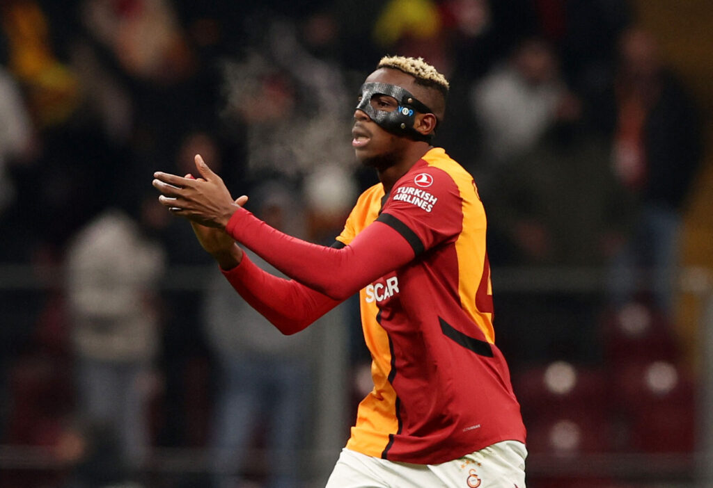 Victor Osimhen under en kamp for Galatasaray.