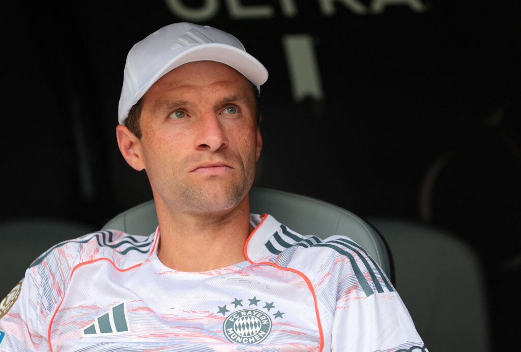 Thomas Müller under en Bayer München-kamp.
