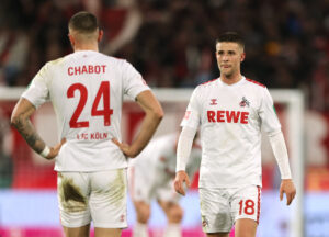Rasmus Carstensen i kamp for FC Köln.