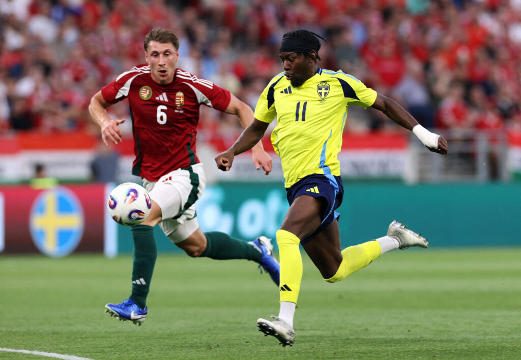 Elanga for det svenske landshold.