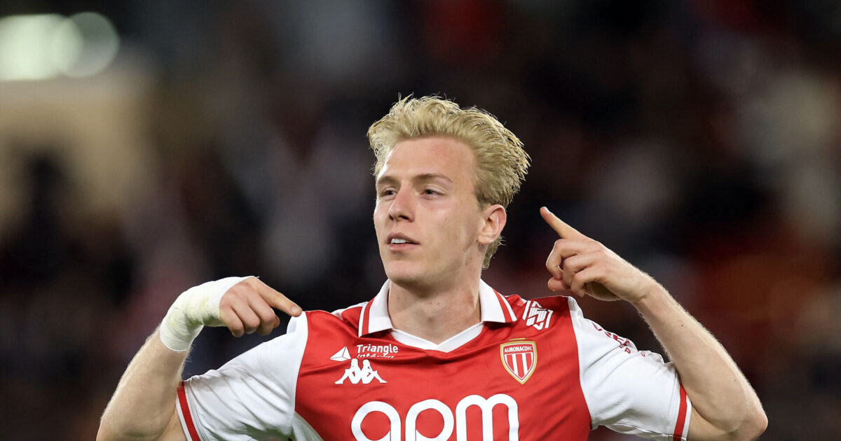 3-0: Biereth på tavlen for Monaco Foto: Ritzau Scanpix/REUTERS