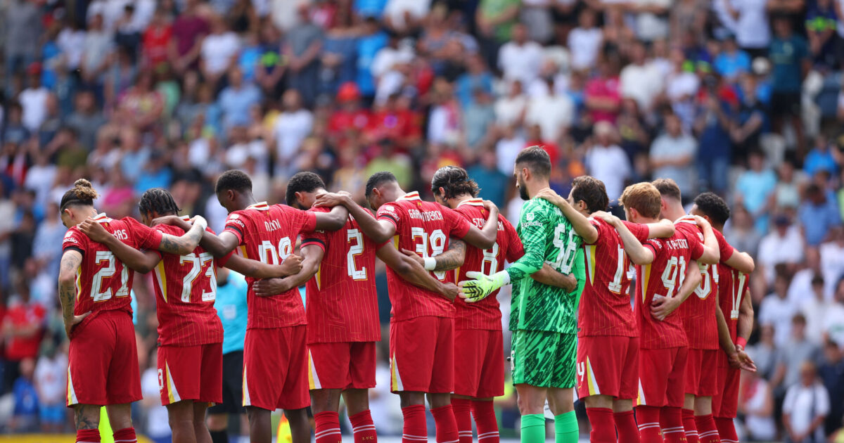 Se her: Jota mindet med stilhed til Liverpools første kamp Foto: Ritzau Scanpix/REUTERS