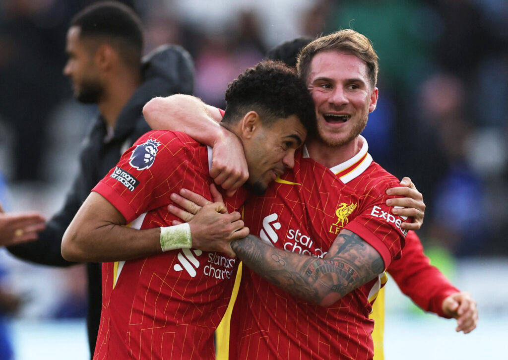 Luis Diaz jubler sammen med MacAllister