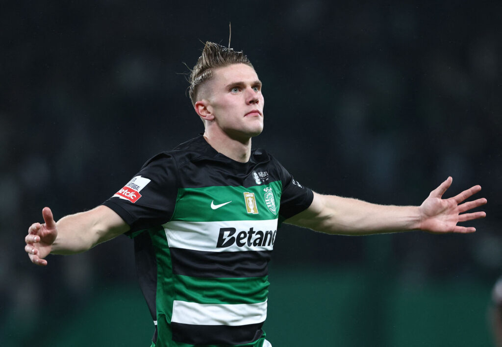 Victor Gyökeres jubler i Sporting