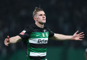 Victor Gyökeres jubler i Sporting