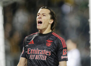 Alvaro Carreras i kamp for Benfica.