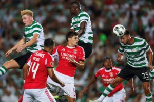 Sporting CP og Benfica-spillere i den portugisiske Super Cup