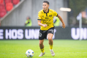 Nicklas Røjkjær i aktion for Mjällby