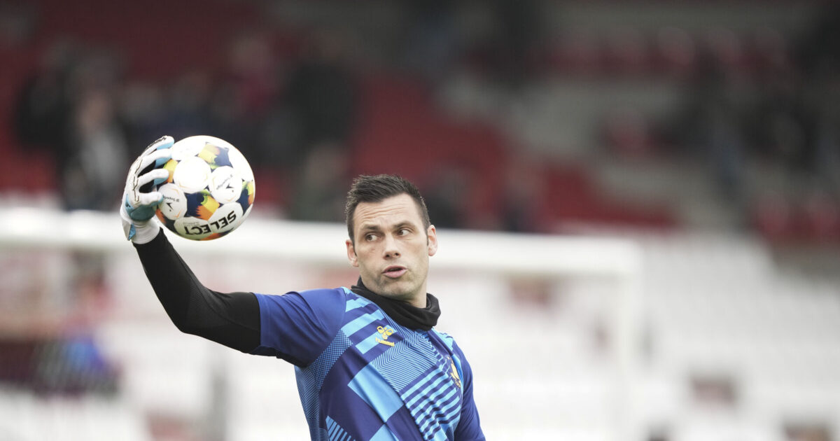 Campo erfarer: FC Fredericia jagter Brøndby-målmand Foto: Claus Fisker/Ritzau Scanpix