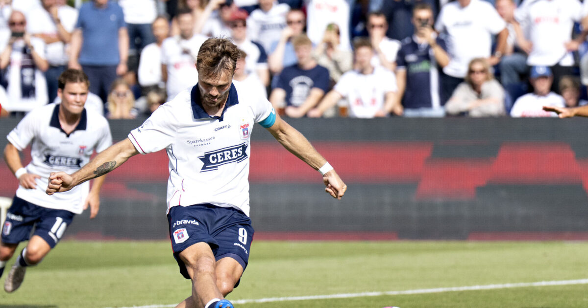 Patrick Mortensen efter endnu et brændt straffespark: Lægger mig ikke ned Foto: Henning Bagger/Ritzau Scanpix