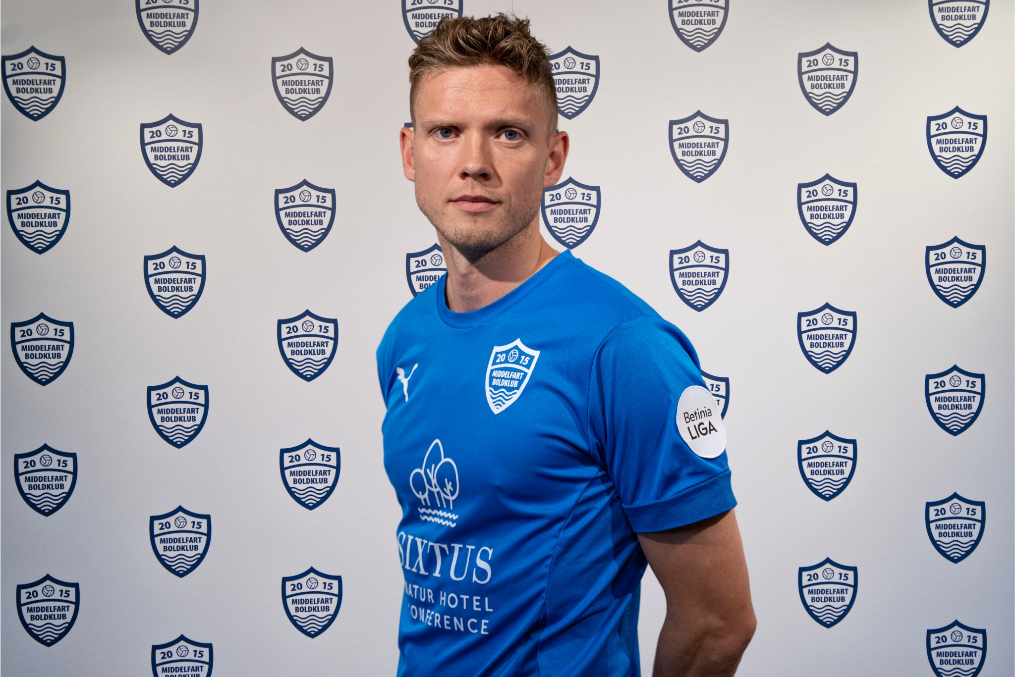 Lucas Jensen er blevet præsenteret i Middelfart Boldklub.