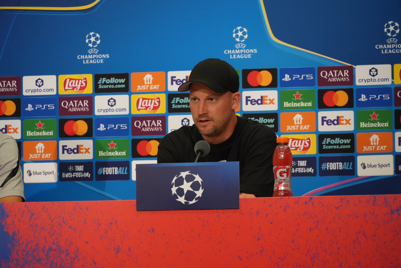 Jacob Neestrup til FCK's pressemøde.