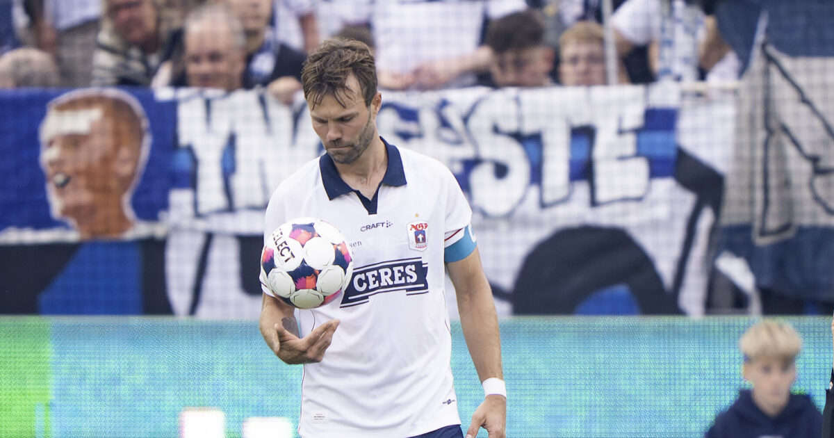 Mortensen er klar til at give straffesparkstjansen videre Foto: Bo Amstrup/Ritzau Scanpix