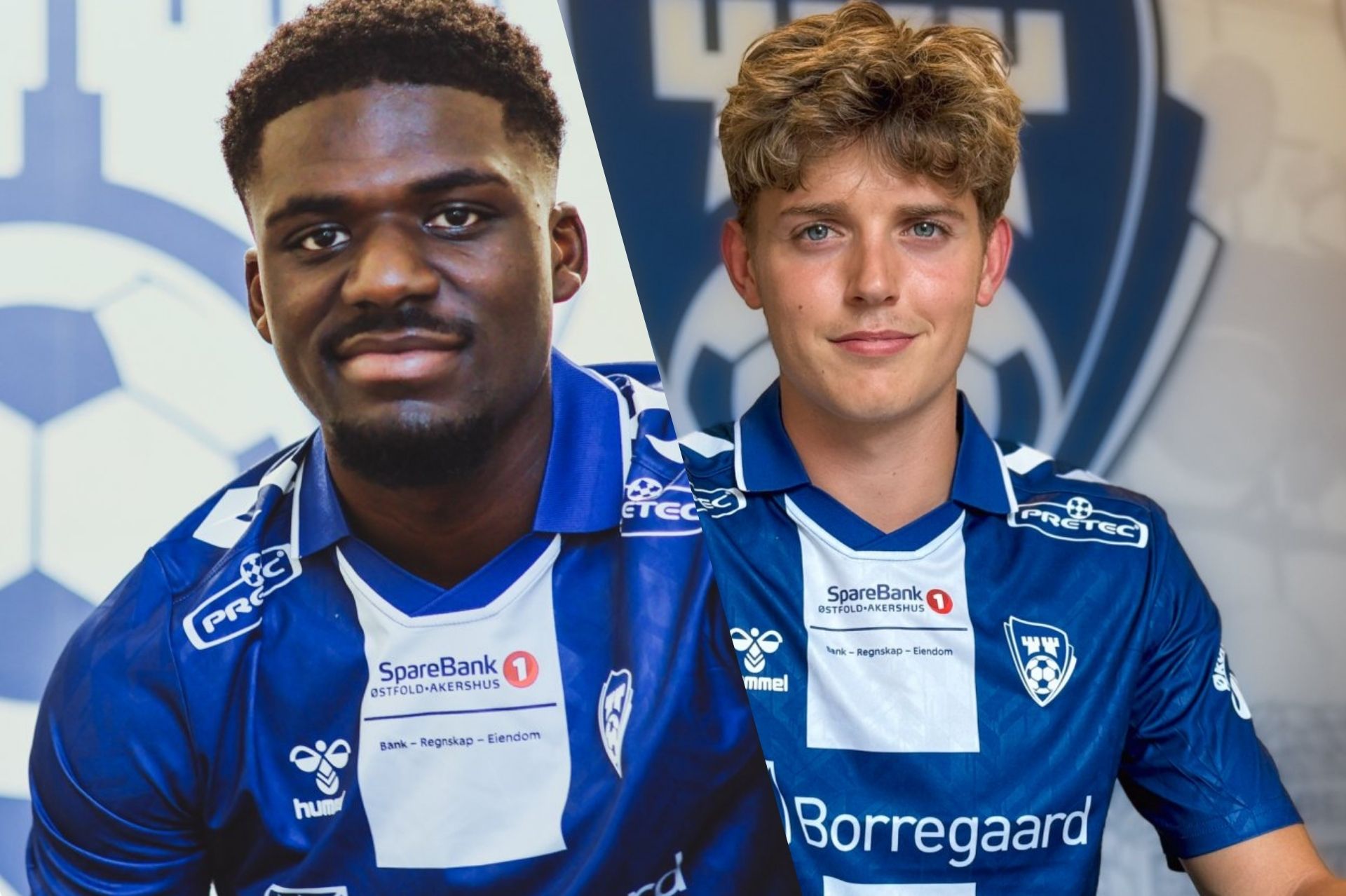 Michael Opoku og Anders Nibe præsenteres i norske Sarpsborg.