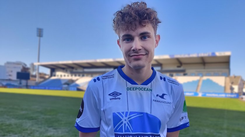 Julius Eskesen i sin Haugesund-trøje